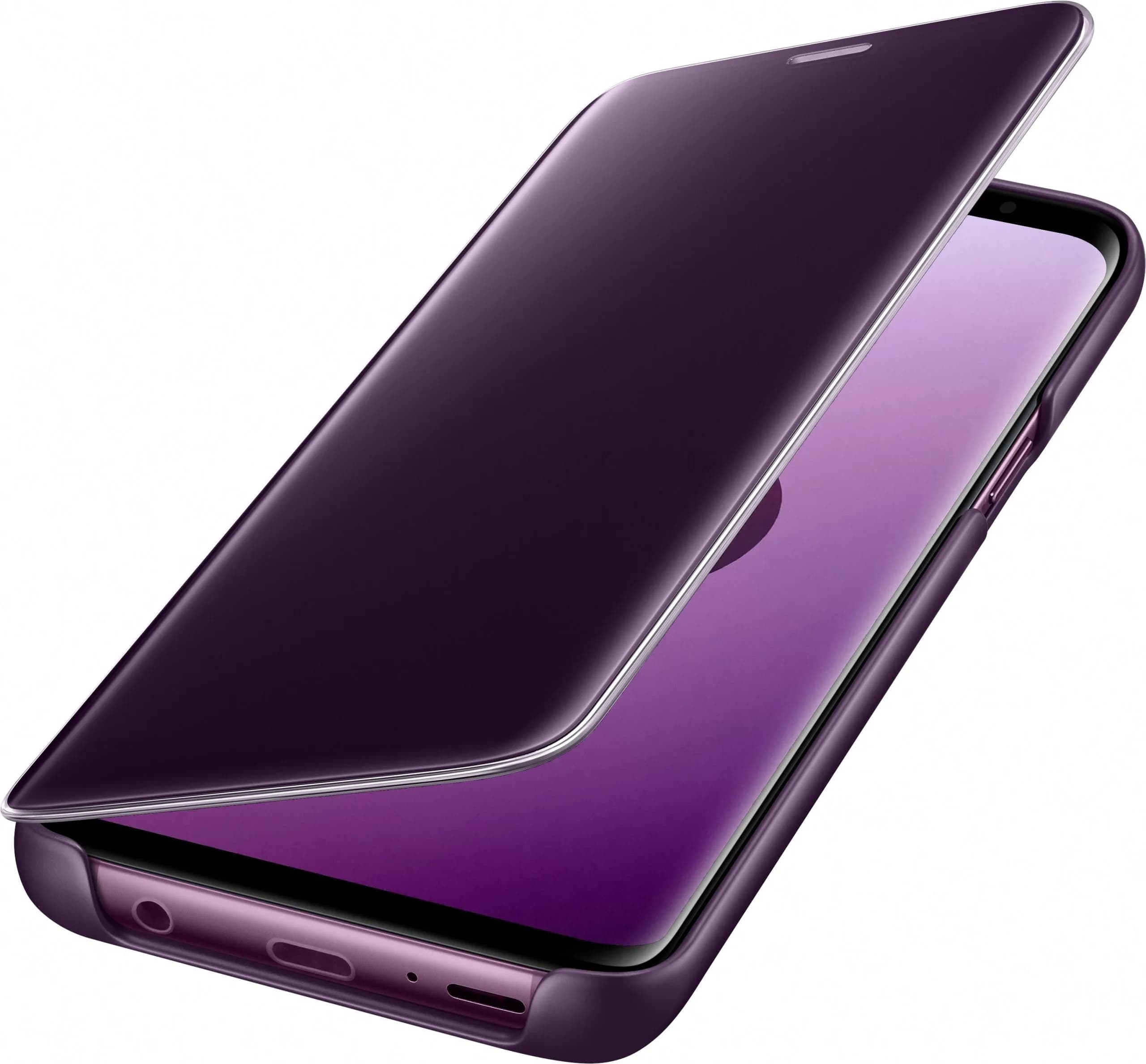 Galaxy S9 Clear View Standing Cover Orchid Gray Purple