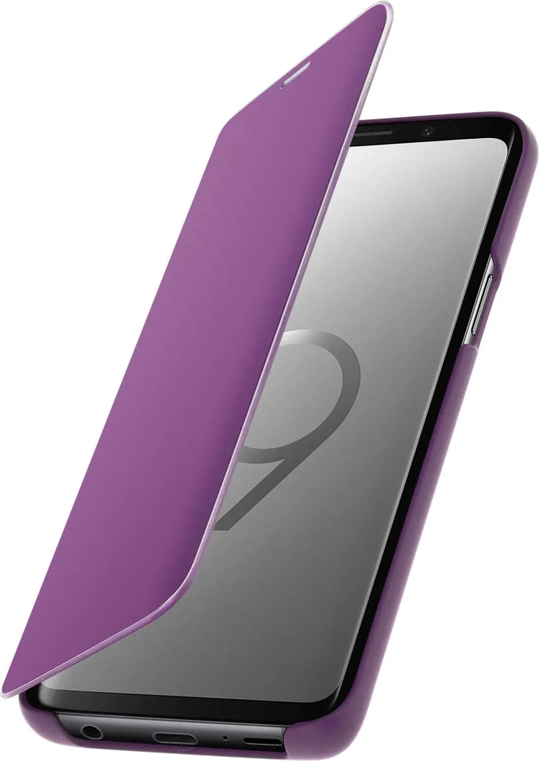 Galaxy S9 Clear View Standing Cover Orchid Gray Purple