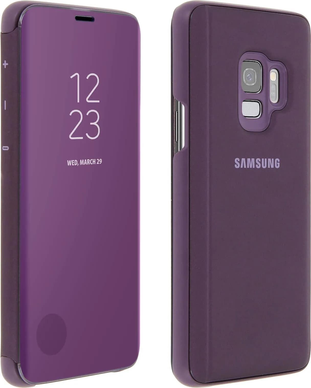 Galaxy S9 Clear View Standing Cover Orchid Gray Purple