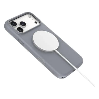 Levelo Milo MagSafe Silikon Gummi Handyhülle iPhone 18 Pro - Weiss