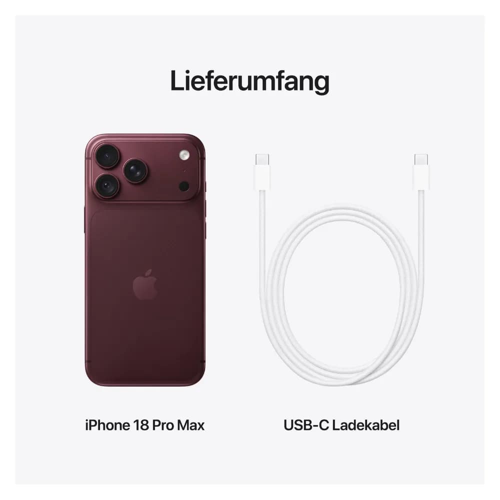 iPhone 18 Pro Max Burgundy 2TB