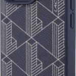 Lacoste HC Magsafe PU The Blend Monogram Case for iPhone 15 Pro Max - Navy