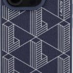 Lacoste HC Magsafe PU The Blend Monogram Case for iPhone 15 Pro Max - Navy