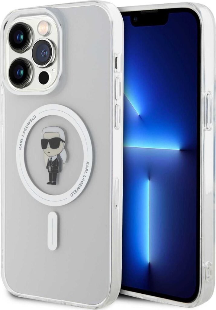Karl Lagerfeld Magsafe IML IKonIK Case for iPhone 15 Pro Max - Transparent