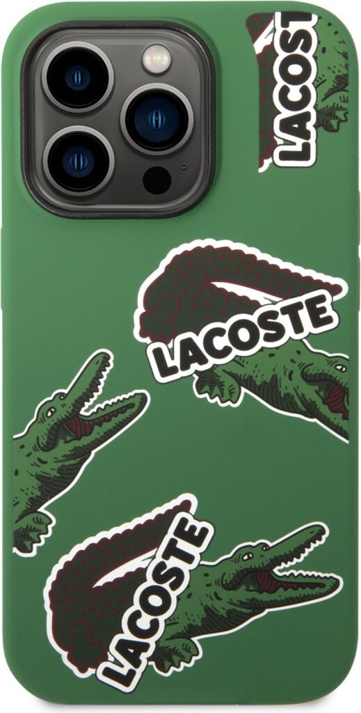 Lacoste Hard Case Liquid Silicone & Microfiber Allover for iPhone 14 Pro