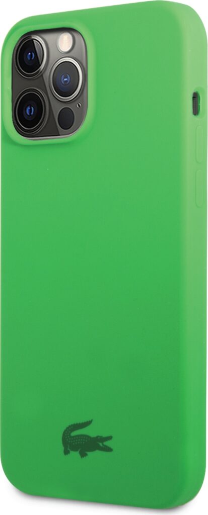 Lacoste HC Liquid Silicone & Microfiber Glossy Printing Logo Case For iPhone 14 Pro Max