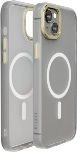 Levelo Kayo MagSafe Matte Back Case For iPhone 14 Plus - Matte Clear/Champagne