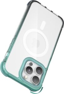 Green Lion Magsafe Gradio Anti Collision Corner Case for iPhone 15 Pro Max - Green/Black