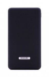 Dual USB Power Bank 10000mAh with Rubberised Surface - Black