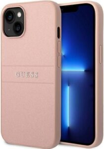 Guess PU Saffiano Hard Case For iPhone 14 Plus (6.7) - Pink
