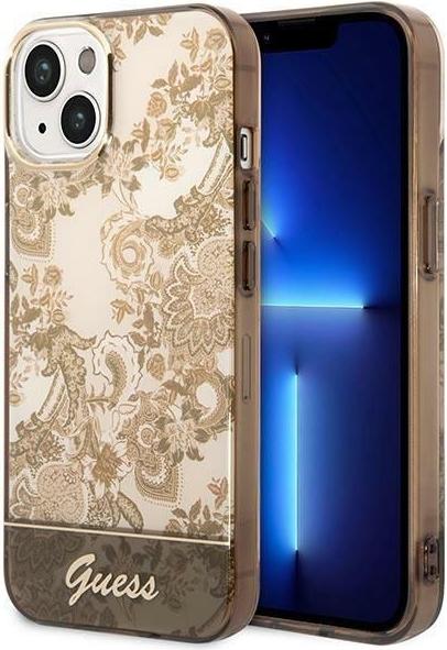 Guess PC/TPU IML Case Cover Porcelain Collection for iPhone 14 Plus