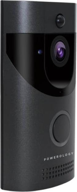 Powerology Smart Video Doorbell - Black